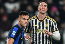 Vlahovic e Lautaro, finisce 1-1 il derby d’Italia