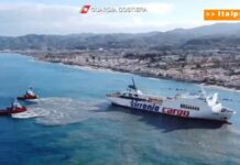 Nave incagliata nel Messinese, sono in corso le operazioni di recupero