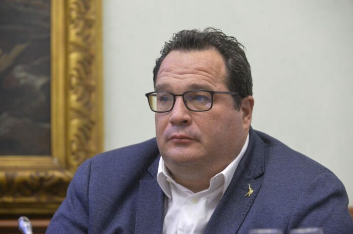 Conferenza stampa della Lega per presentare il nuovo dipartimento per gli eventi emergenziali