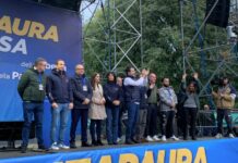 Manifestazione della Lega a Milano. Salvini “Fascista è chi odia Israele”