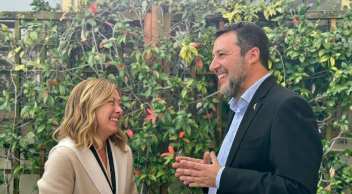 Colloquio Meloni-Salvini a Palazzo Chigi “Piena sintonia”