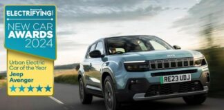 Per Jeep Avenger riconoscimento agli electrifying.com Awards