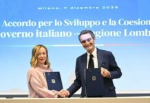 Meloni e Fontana firmano l’Accordo di Coesione per la Lombardia