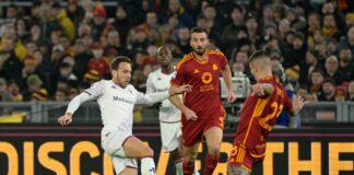 Roma-Fiorentina 1-1, Martinez Quarta risponde a Lukaku