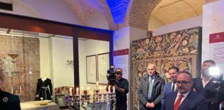 Sangiuliano al Museo Ebraico di Roma per l’accensione della Channukià