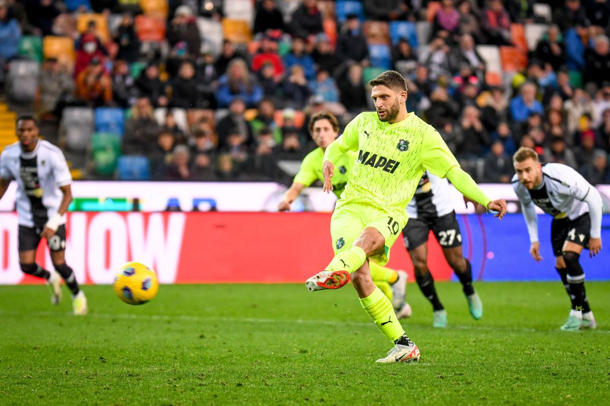 L’Udinese non sa più vincere, il Sassuolo rimonta con Berardi