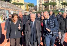 Stadio Collana Napoli, De Luca “Completeremo ricostruzione in 2 anni”