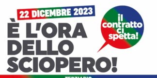 22 dicembre scioperano lavoratori del Terziario, Commercio e Turismo