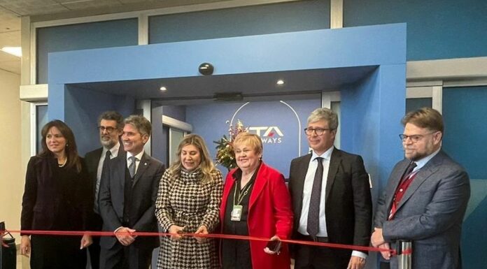 All’aeroporto di Catania nuova lounge di ITA “Piazza Vincenzo Bellini”