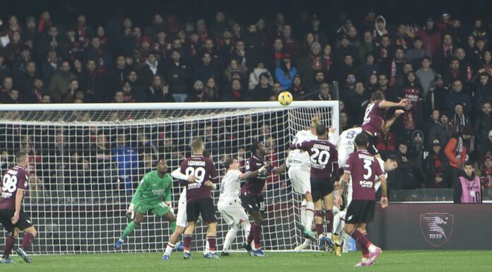 La Salernitana frena il Milan, 2-2 all’Arechi