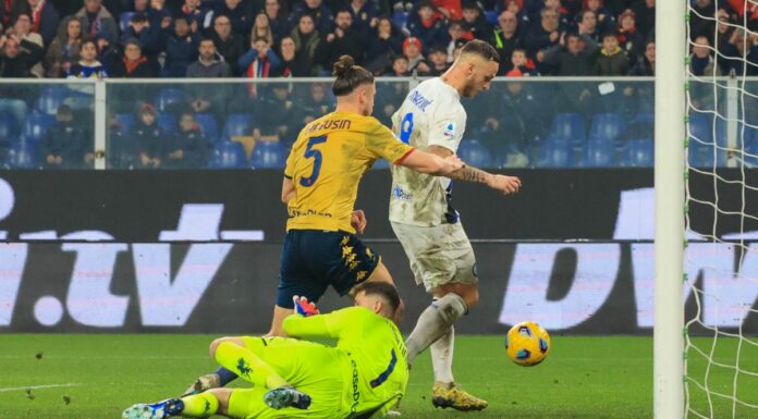 Genoa-Inter 1-1, Dragusin risponde ad Arnautovic