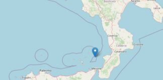 Scossa di terremoto di magnitudo 3.3 in mare davanti a Sicilia e Calabria