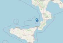 Scossa di terremoto di magnitudo 3.3 in mare davanti a Sicilia e Calabria