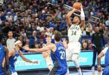 Antetokounmpo da record, ma Bucks cadono a Houston