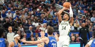 Antetokounmpo da record, ma Bucks cadono a Houston