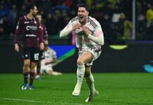 La Juve vince 2-1 a Salerno e resta a -2 dall’Inter
