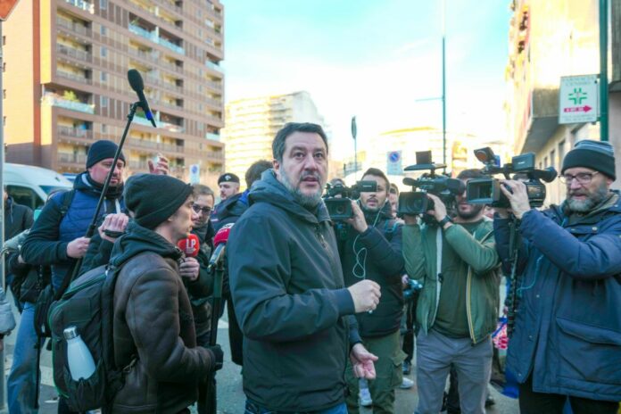 MILANO - Matteo Salvini consegna regali di Natale ai bimbi ricoverati all' Ospedale dei Bambini “Vittore Buzzi”.
