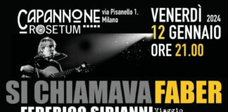 25 anni senza De Andrè, omaggio di Federico Sirianni al Rosetum Milano