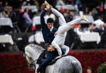 Equitazione azzurra d’oro in Coppa del mondo nel pas de deux