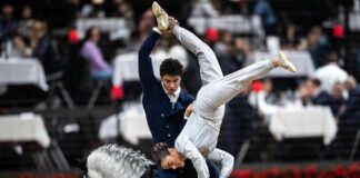 Equitazione azzurra d’oro in Coppa del mondo nel pas de deux