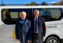 Unicredit dona un pulmino al Centro di accoglienza per disabili “Corradini”