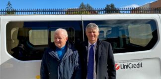 Unicredit dona un pulmino al Centro di accoglienza per disabili “Corradini”