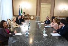 Von der Leyen con Meloni a Forlì “Ue al fianco dell’Emilia Romagna”