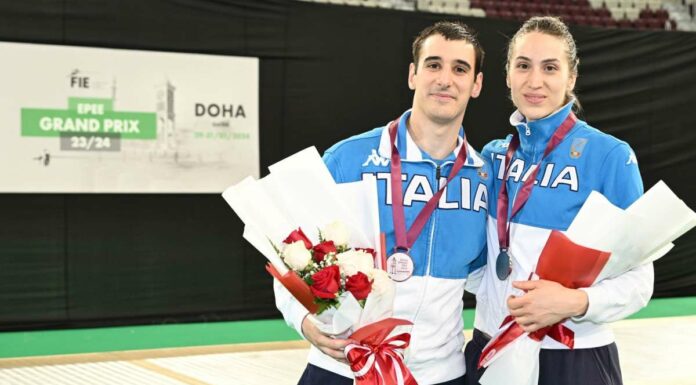 Rizzi e Vismara d’argento nel Gp Doha di spada