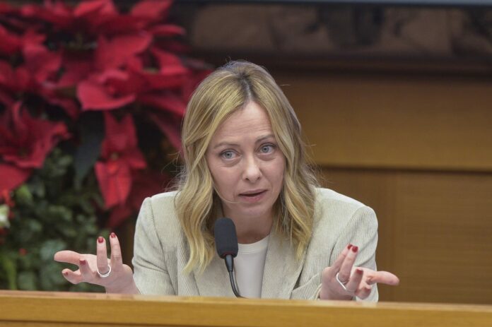 ROMA - Conferenza stampa di fine anno della Presidente del Consiglio Giorgia Meloni
