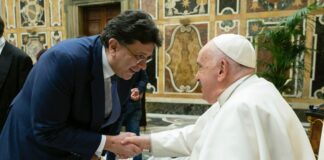 Papa Francesco riceve Italpress per i 5 anni di Athletica Vaticana