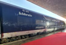 Un Frecciarossa con livrea dedicata per il Festival di Sanremo