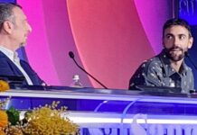 Sanremo, Amadeus e Mengoni “Noi antifascisti” e cantano “Bella ciao”