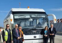 All’aeroporto di Palermo il primo bus interpista elettrico