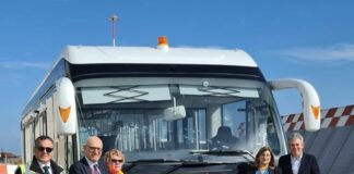 All’aeroporto di Palermo il primo bus interpista elettrico