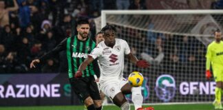 Zapata risponde a Pinamonti, fra Sassuolo e Torino è 1-1