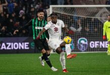 Zapata risponde a Pinamonti, fra Sassuolo e Torino è 1-1