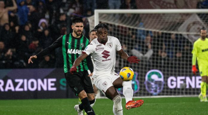Zapata risponde a Pinamonti, fra Sassuolo e Torino è 1-1