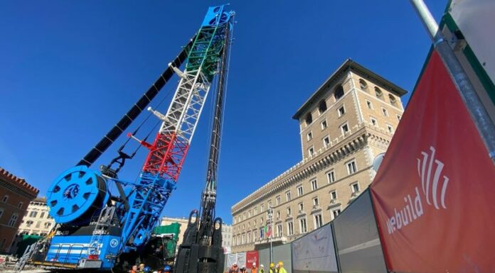 Webuild avvia idrofresa per lavori Linea C di Piazza Venezia a Roma