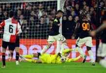 La Roma rimonta con Lukaku, 1-1 in casa del Feyenoord