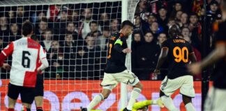 La Roma rimonta con Lukaku, 1-1 in casa del Feyenoord