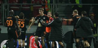 Frosinone-Roma 0-3, in gol Huijsen, Azmoun e Paredes