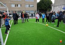 Inaugurato un campetto di calcio al rione Amicizia di Napoli
