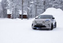 Alpine A290,primi test nuova sportiva elettrica al circolo polare artico
