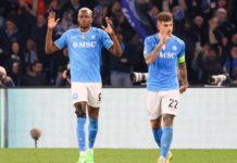 Osimhen risponde a Lewandowski, Napoli-Barcellona 1-1
