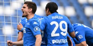 Colpo Empoli, Bastoni gela il Sassuolo nel recupero