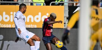 Luvumbo salva il Cagliari al 96°, Napoli fermato sull’1-1