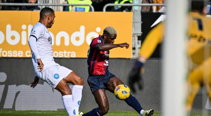 Luvumbo salva il Cagliari al 96°, Napoli fermato sull’1-1