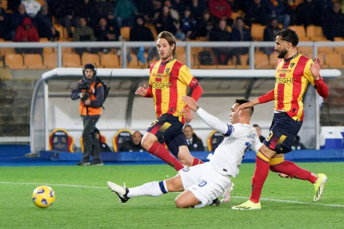 Italian soccer Serie A match - US Lecce vs Inter - FC Internazionale