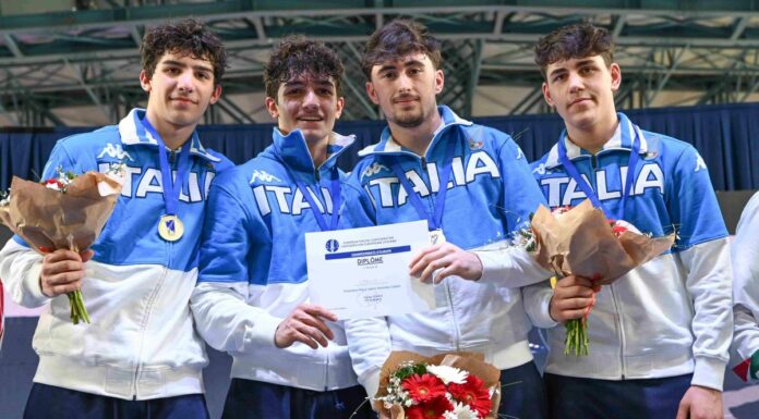 Gli azzurrini U17 della sciabola sono campioni d’Europa