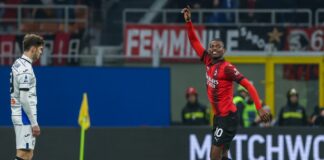 Leao illumina il Milan ma non basta, 1-1 contro l’Atalanta